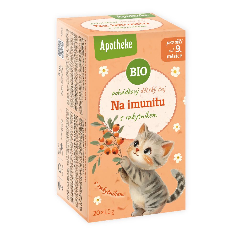 HERBATKA BAJKOWA DLA DZIECI - DZIKA RÓŻA, MIĘTA PIEPRZOWA, RUMIANEK I ROKITNIK BIO (20 x 1,5 g) 30 g - APOTHEKE - obrazek 2