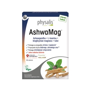 ASHWAGANDHA + MAGNEZ 30 TABLETEK – PHYSALIS