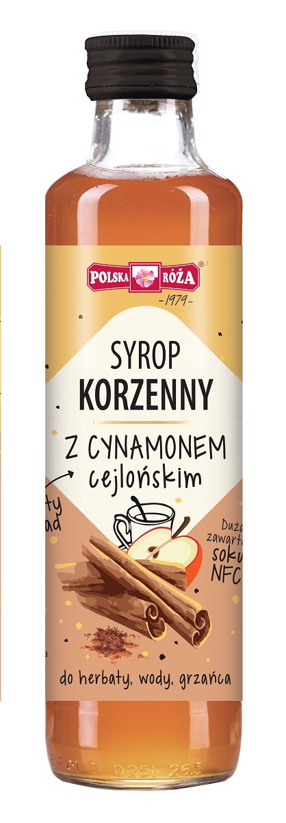 SYROP KORZENNY Z CYNAMONEM 250 ml - POLSKA RÓŻA (PRODUKT SEZONOWY) - obrazek 2