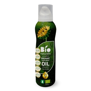 OLEJ SŁONECZNIKOWY (SPRAY) DO GOTOWANIA I SMAŻENIA TŁOCZONY NA ZIMNO BIO 200 ml – EKKO (BIONATURALIS)