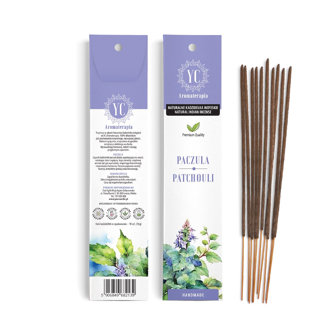 KADZIDEŁKA INDYJSKIE PACZULA (10 szt.) 16 g - YOUR CANDLE
