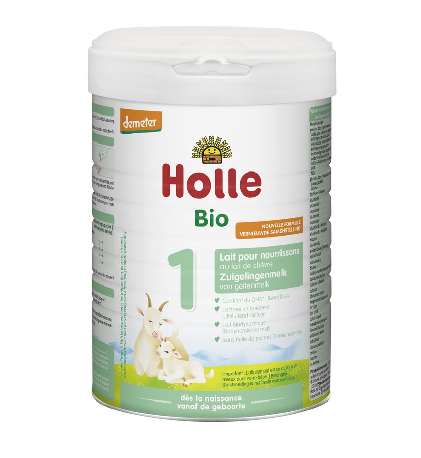 MLEKO KOZIE 1 POCZĄTKOWE DLA NIEMOWLĄT DEMETER BIO 800 g - HOLLE - obrazek 2