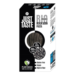 MAKARON PROTEINOWY (Z FASOLI CZARNEJ I SOI ZIELONEJ) SPAGHETTI BEZGLUTENOWY BIO 250 g – JUST TASTE