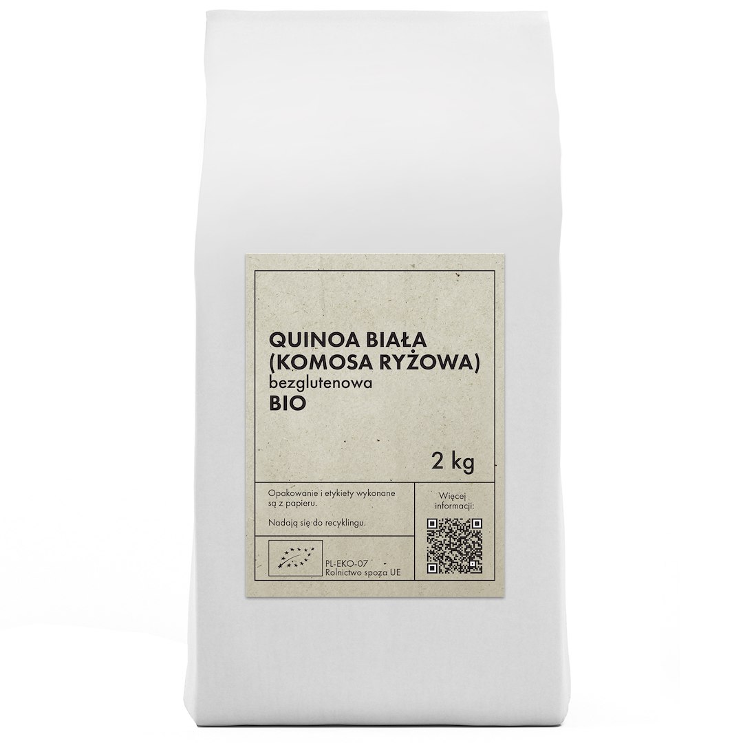 QUINOA BIAŁA (KOMOSA RYŻOWA) BEZGLUTENOWA BIO 2 kg - THE PLANET - obrazek 2