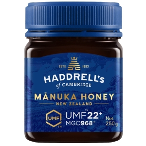 MIÓD MANUKA MGO 968+ UMF 22+ 250 g – HADDRELL’S OF CAMBRIDGE