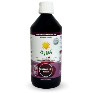 KONCENTRAT NAPOJU PROBIOTYCZNEGO CARDIO UP BURAK BEZGLUTENOWY BIO 500 ml – JOY DAY