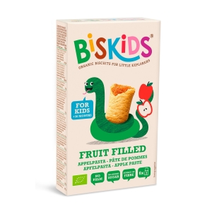 CIASTECZKA Z NADZIENIEM JABŁKOWYM OD 3 ROKU BIO 120 g – BISKIDS