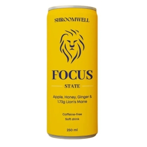 NAPÓJ MUSUJĄCY NA KONCENTRACJĘ Z SOPLÓWKĄ JEŻOWATĄ 250 ml – SHROOMWELL