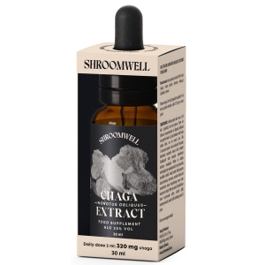 GRZYBY CHAGA EKSTRAKT W KROPLACH 30 ml – SHROOMWELL