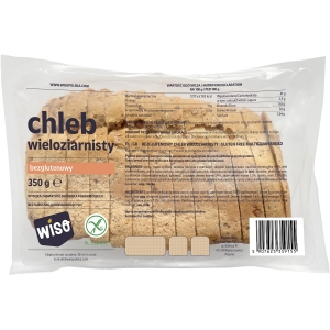 CHLEB WIELOZIARNISTY KROJONY BEZGLUTENOWY 350 g – WISO