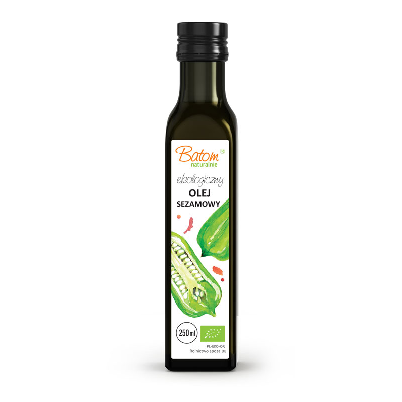 OLEJ SEZAMOWY TŁOCZONY NA ZIMNO BIO 250 ml - BATOM - obrazek 2