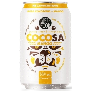 WODA KOKOSOWA Z SOKIEM Z MANGO 330 ml – DIET-FOOD (COCOSA)