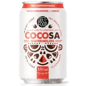 WODA KOKOSOWA Z SOKIEM Z ARBUZA 330 ml – DIET-FOOD (COCOSA)