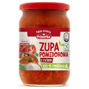 ZUPA POMIDOROWA Z RYŻEM BEZGLUTENOWA 700 g – PRIMAVIKA