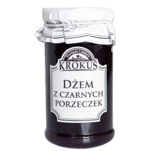 DŻEM Z CZARNYCH PORZECZEK O OBNIŻONEJ ZAWARTOŚCI CUKRU BEZGLUTENOWY 235 g – KROKUS