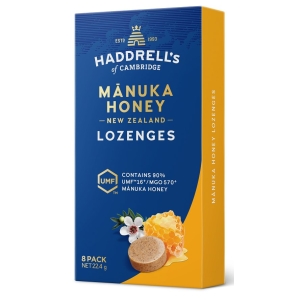 PASTYLKI DO SSANIA MIÓD MANUKA MGO 570+ UMF 16+ 22 g – HADDRELL’S OF CAMBRIDGE