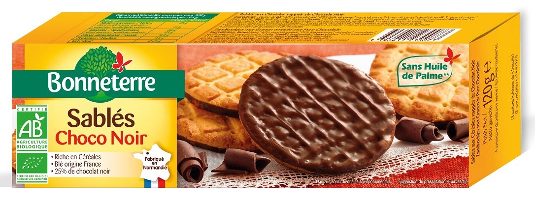 CIASTKA OBLANE CZEKOLADĄ GORZKĄ BIO 120 g – BONNETERRE CIASTKA OBLANE CZEKOLADĄ GORZKĄ BIO 120 g – BONNETERRE
