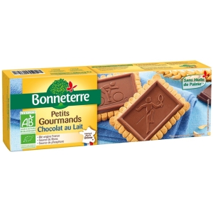 HERBATNIKI Z CZEKOLADĄ MLECZNĄ BIO 126 g – BONNETERRE