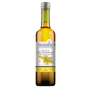 OLEJ RZEPAKOWY TŁOCZONY NA ZIMNO OMEGA-3 BIO 500 ml – BIO PLANETE