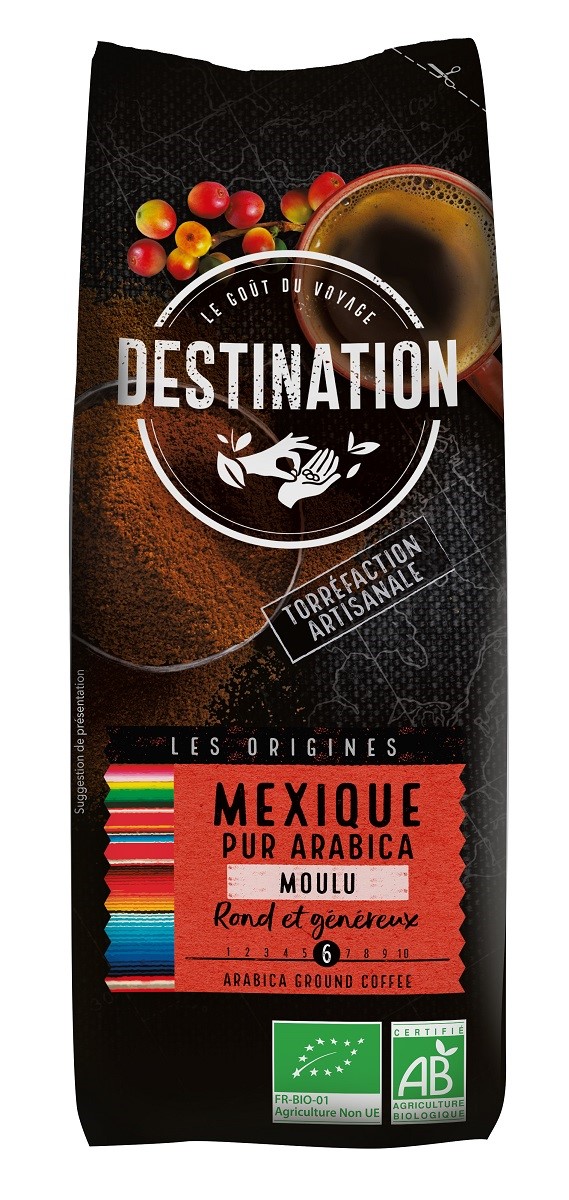 KAWA MIELONA ARABICA 100 % MEKSYK FAIR FOR LIFE BIO 250 g – DESTINATION KAWA MIELONA ARABICA 100 % MEKSYK FAIR FOR LIFE BIO 250 g – DESTINATION