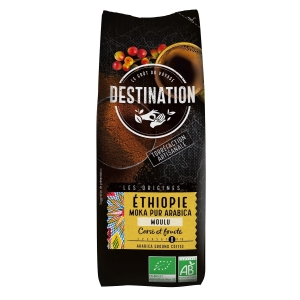 KAWA MIELONA ARABICA 100 % ETIOPIA FAIR FOR LIFE BIO 250 g – DESTINATION