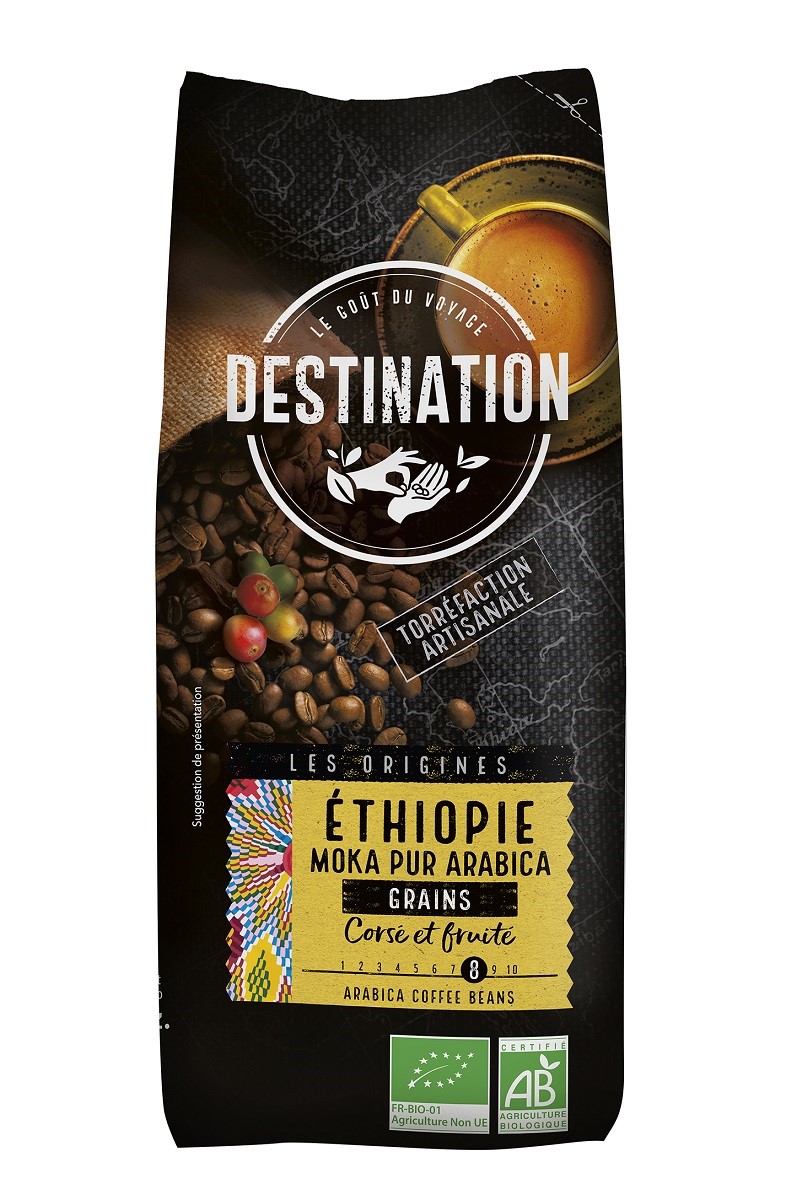 KAWA ZIARNISTA ARABICA 100 % ETIOPIA FAIR FOR LIFE BIO 500 g – DESTINATION KAWA ZIARNISTA ARABICA 100 % ETIOPIA FAIR FOR LIFE BIO 500 g – DESTINATION