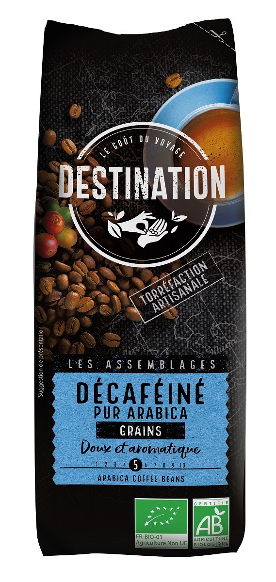 KAWA ZIARNISTA BEZKOFEINOWA ARABICA 100 % BIO 250 g – DESTINATION KAWA ZIARNISTA BEZKOFEINOWA ARABICA 100 % BIO 250 g – DESTINATION