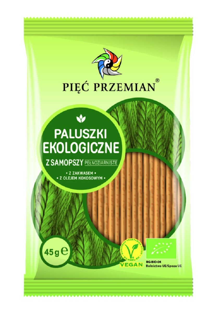 PALUSZKI Z SAMOPSZY PEŁNOZIARNISTE BIO 45 g – PIĘĆ PRZEMIAN PALUSZKI Z SAMOPSZY PEŁNOZIARNISTE BIO 45 g – PIĘĆ PRZEMIAN