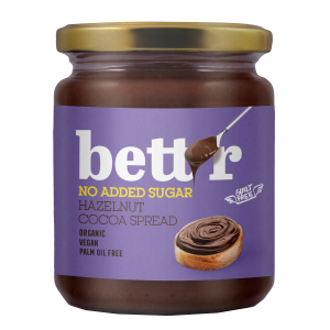 KREM ORZECHOWO – KAKAOWY BEZ DODATKU CUKRÓW BIO 250 g – BETT’R