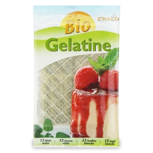 ŻELATYNA W LISTKACH (12 LISTKÓW) BIO 20 g – EWALD