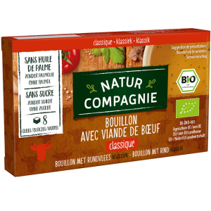 BULION – KOSTKI WOŁOWE BEZ DODATKU CUKRÓW BIO (8 x 12 g) 96 g – NATUR COMPAGNIE