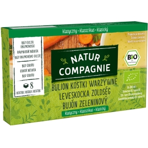 BULION – KOSTKI WARZYWNE BEZ DODATKU CUKRÓW BIO (8 x 10,5 g) 84 g – NATUR COMPAGNIE