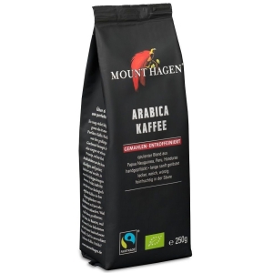 KAWA MIELONA BEZKOFEINOWA ARABICA 100 % FAIR TRADE BIO 250 g – MOUNT HAGEN