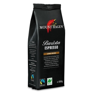 KAWA ZIARNISTA ARABICA/ROBUSTA BARISTA ESPRESSO FAIR TRADE BIO 500 g – MOUNT HAGEN