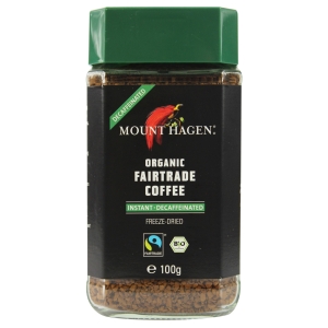 KAWA ROZPUSZCZALNA BEZKOFEINOWA ARABICA/ROBUSTA FAIR TRADE BIO 100 g – MOUNT HAGEN