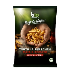 CHIPSY TORTILLA RURKA POMIDOROWE BEZGLUTENOWE BIO 125 g – BIO ZENTRALE