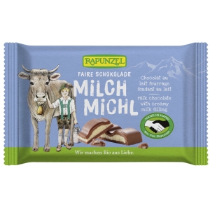 CZEKOLADA MLECZNA Z NADZIENIEM MLECZNYM DLA DZIECI BIO 100 g – RAPUNZEL CZEKOLADA MLECZNA Z NADZIENIEM MLECZNYM DLA DZIECI BIO 100 g – RAPUNZEL