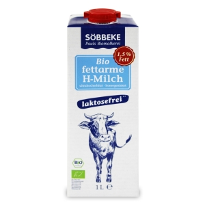 MLEKO BEZ LAKTOZY (1,5 % TŁUSZCZU) BIO 1 L – SOBBEKE
