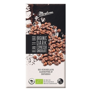 CZEKOLADA GORZKA Z KRUSZONYMI ZIARNAMI KAWY ESPRESSO BIO 100 g – MEYBONA CZEKOLADA GORZKA Z KRUSZONYMI ZIARNAMI KAWY ESPRESSO BIO 100 g – MEYBONA