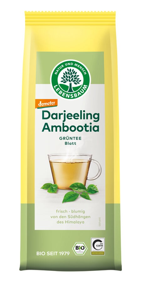 HERBATA ZIELONA LIŚCIASTA DARJEELING DEMETER BIO 50 g – LEBENSBAUM HERBATA ZIELONA LIŚCIASTA DARJEELING DEMETER BIO 50 g – LEBENSBAUM