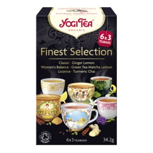 HERBATKA FINEST SELECTION (MIX HERBATEK) BIO (6 x 3 TOREBKI) 34,2 g – YOGI TEA