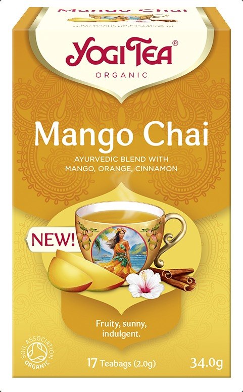 HERBATKA MANGO CHAI BIO (17 x 2 g) 34 g – YOGI TEA HERBATKA MANGO CHAI BIO (17 x 2 g) 34 g – YOGI TEA