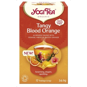 HERBATKA ORZEŹWIAJĄCA CZERWONA POMARAŃCZA (TANGY BLOOD ORANGE) BIO (17 x 2 g) 34 g – YOGI TEA
