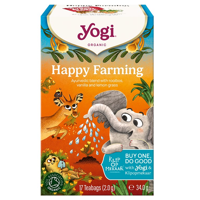 HERBATKA HAPPY FARMING BIO (17 x 2 g) 34 g – YOGI TEA (PRODUKT SEZONOWY) HERBATKA HAPPY FARMING BIO (17 x 2 g) 34 g – YOGI TEA (PRODUKT SEZONOWY)