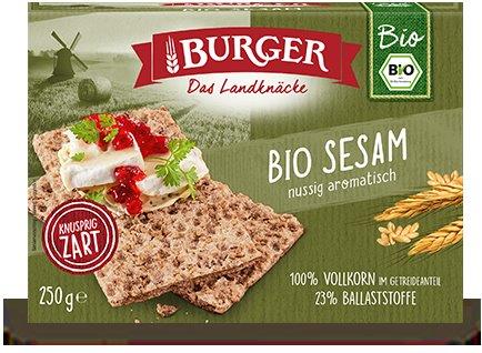 PIECZYWO CHRUPKIE BŁONNIKOWE ŻYTNIE RAZOWE Z SEZAMEM BIO 250 g – BURGER PIECZYWO CHRUPKIE BŁONNIKOWE ŻYTNIE RAZOWE Z SEZAMEM BIO 250 g – BURGER