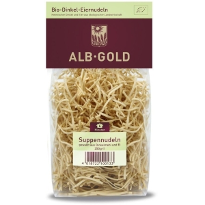 MAKARON (ORKISZOWY JAJECZNY) NITKI BIO 250 g – ALB GOLD