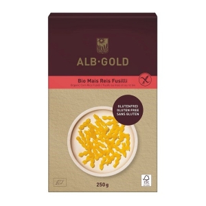 MAKARON (KUKURYDZIANO – RYŻOWY) ŚWIDERKI BEZGLUTENOWY BIO 250 g – ALB-GOLD