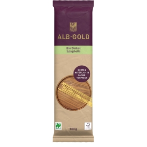 MAKARON (ORKISZOWY) SPAGHETTI BIO 500 g – ALB-GOLD