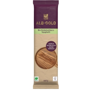 MAKARON (ORKISZOWY RAZOWY) SPAGHETTI BIO 500 g – ALB-GOLD