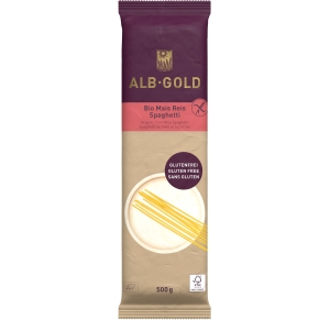 MAKARON (KUKURYDZIANO – RYŻOWY) SPAGHETTI BEZGLUTENOWY BIO 500 g – ALB GOLD